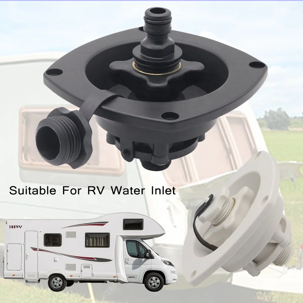 Recreational Vehicle RV Modification Accessories Water Inlet Yacht Anti Backflow Compartment Rotating Cover Water Inlet
