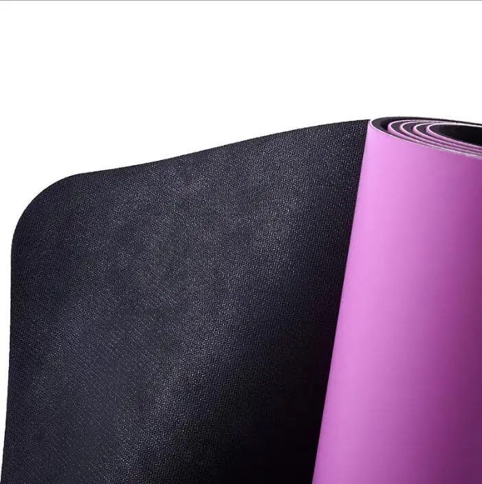 eco friendly anti slip polyurethane yoga mat pu natural rubber yoga mat with position line