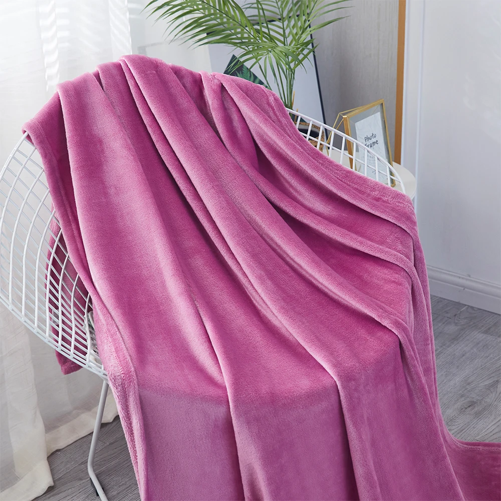 Custom Hot Sale Warm Soft Cozy Cobijas Fashion Manta De Invierno Microfiber Flannel Fleece Blanket