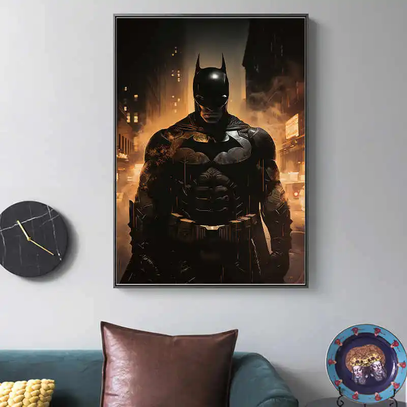 Super Hero Crystal Porcelain Painting Wall Art Frame Home Decoration Crystal Porcelain Oil Painting Home Decor