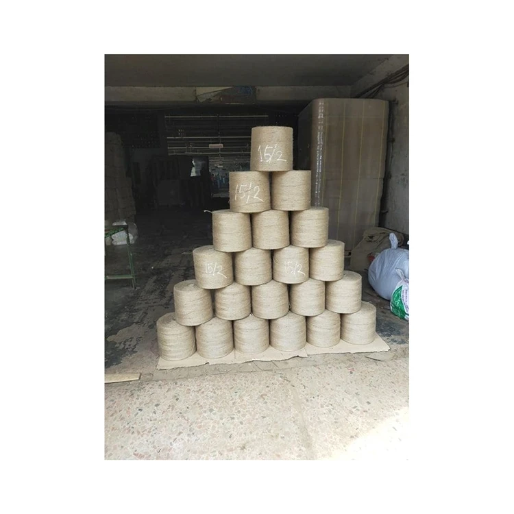 Factory cheap price sustainable moisture-absorbent standard quality natural color eco-friendly jute yarn rope for pad