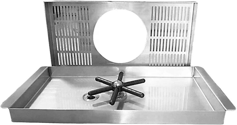 Glass cleaning rinser aluminium drip tray custom beer drip tray