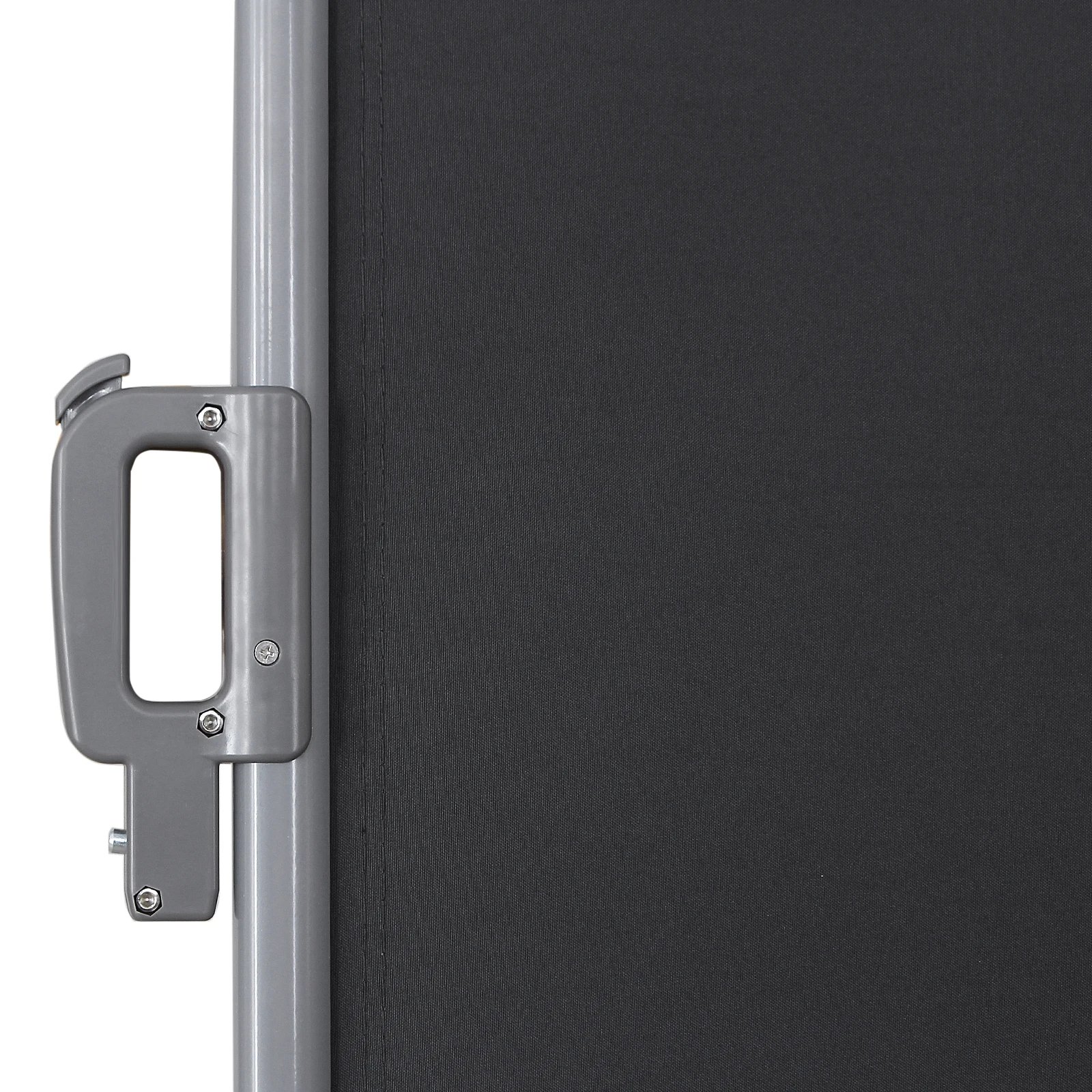 SONGMICS Retractable Double Folding Side Awning Outdoor Patio Garden Privacy Screen awnings with Steel Pole