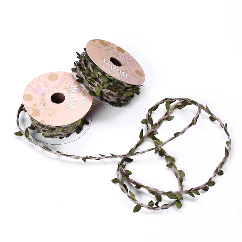High Quality DIY Lovely Home Decoration Leaf Waxed Line Decorative Rope Hemp Rope