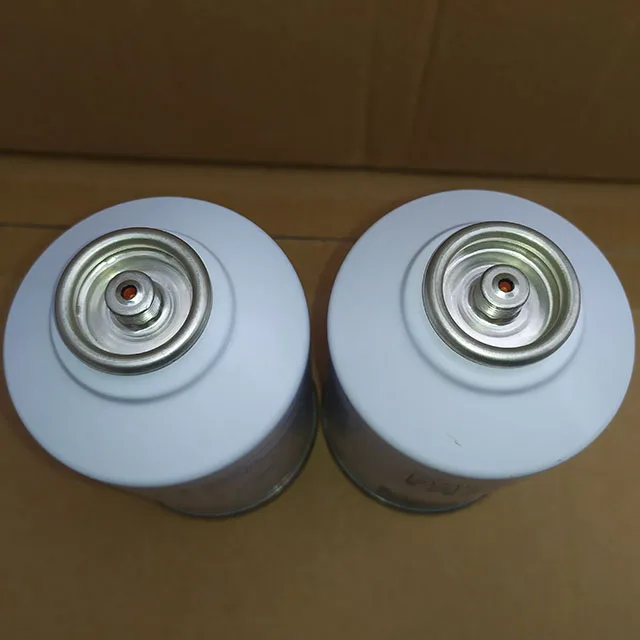 refrigerant gas aerosol tin can for packing R134a refrigerant gas