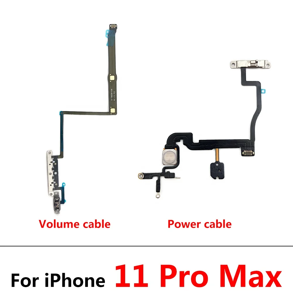 
Wholesale Power Switch On Off Volume Side Button Key Flex Cable For iPhone 11 12 Pro Max 12 Mini Mobile Phone Spare Parts 