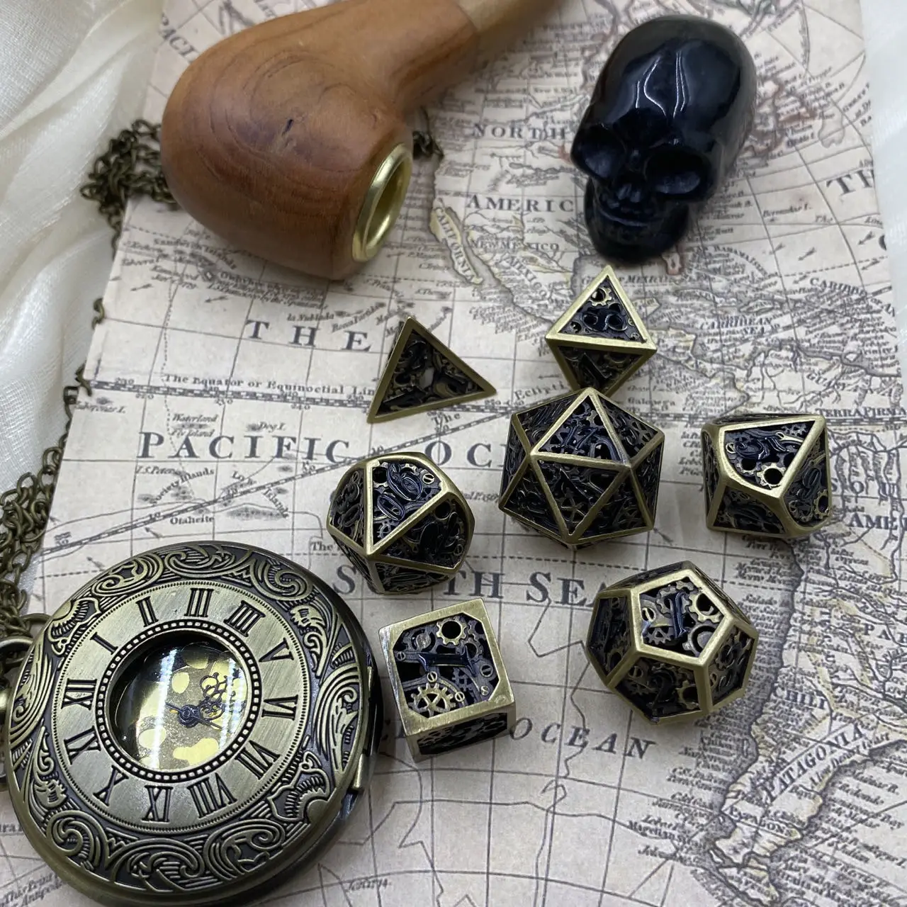Оптовая продажа, полые кубические кости с черепами d & d dungeons and dragons rpg games dnd полые металлические кости