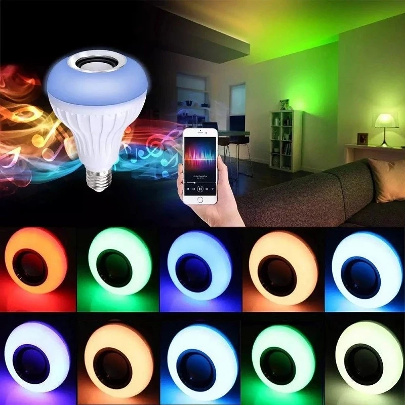 LED Music Bulb E27 LED Light RGB with Remote Control