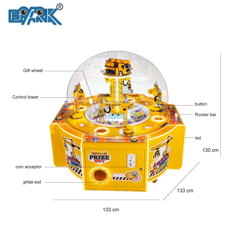 EPARK Arcade Coin Operated Kids 4 Players Gift Crane Games Machine Catch Gashapon Machine