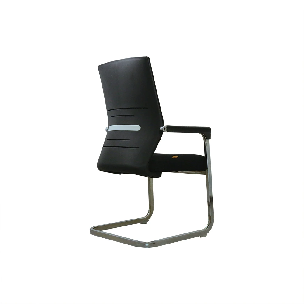 Modern Ergonomic Reception Waiting Room Chairs Conference Meeting Office Visitors Chair in Metal Material