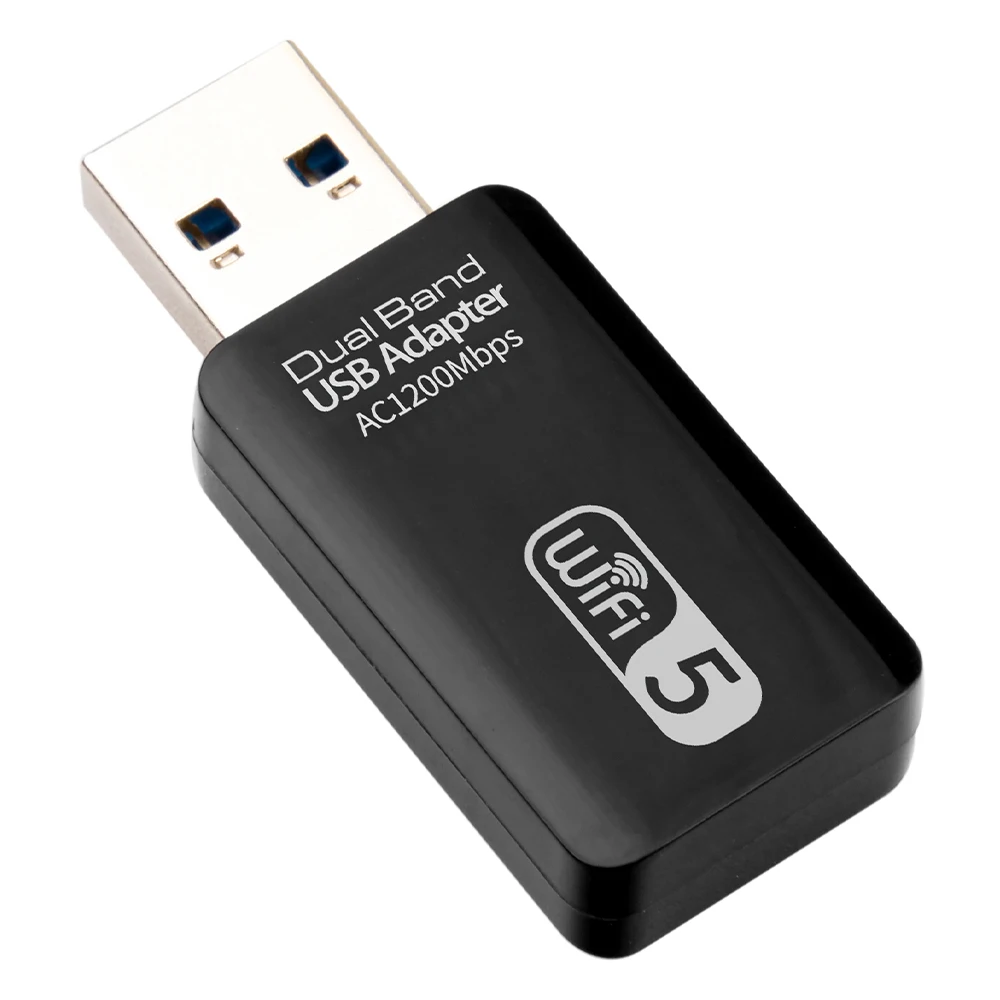 5 8G/2 4G беспроводной USB Wi-Fi адаптер 1300 Мбит/с карта приемник передатчик двухдиапазонный Быстрый прием для ПК