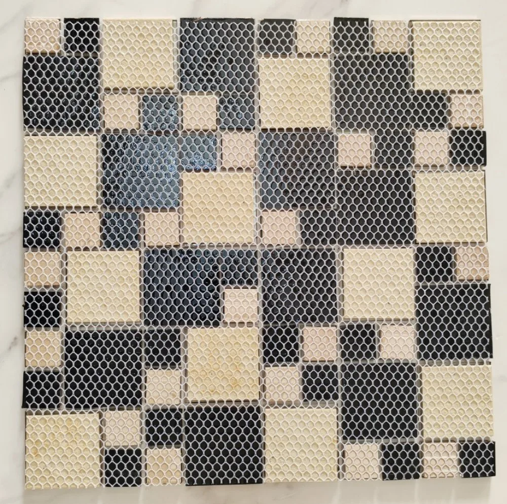 Metal copper colored glass mosaic tile for wall decoration backsplash Mosaic