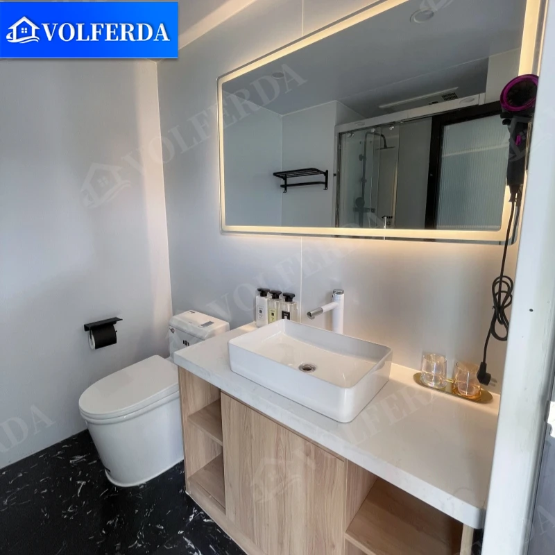 Капсульный дом VOLFERDA E5 Casas Prefabricadas виллы небольшой 2 спальни 1 ванная комната