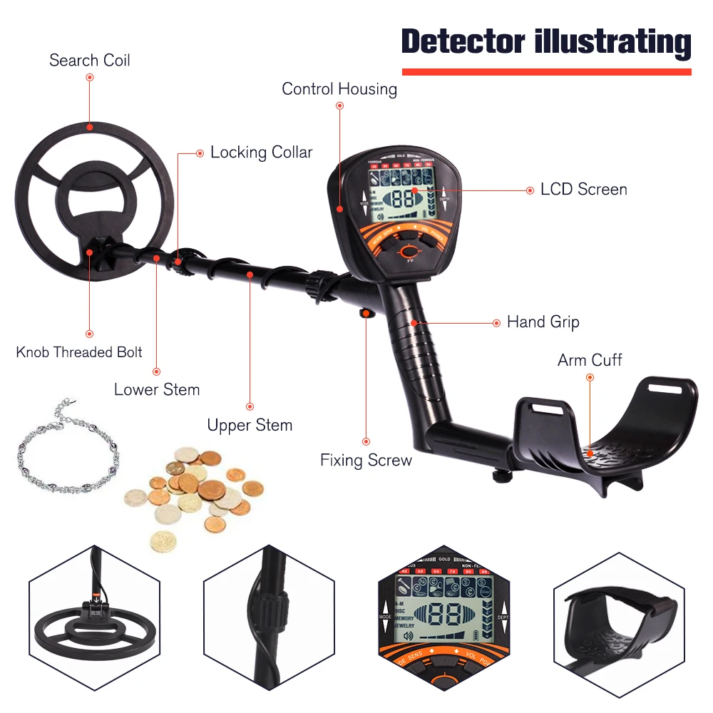 Factory Direct Sales Other simplex used gold national geographic pro series underground metal detector