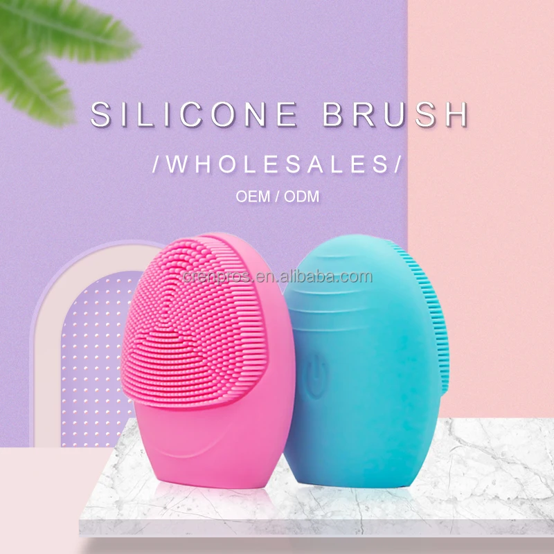 Electric Facial Massager Silicone Brush Cleaner Sonic Vibration Deep Cleaning Brush Face Cleanser