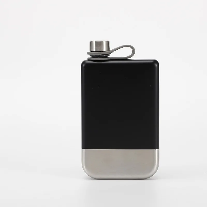 BPA FREE  High Quality food grade liquor flask 8oz Square 304 Stainless Steel Hip Flask Pocket flask