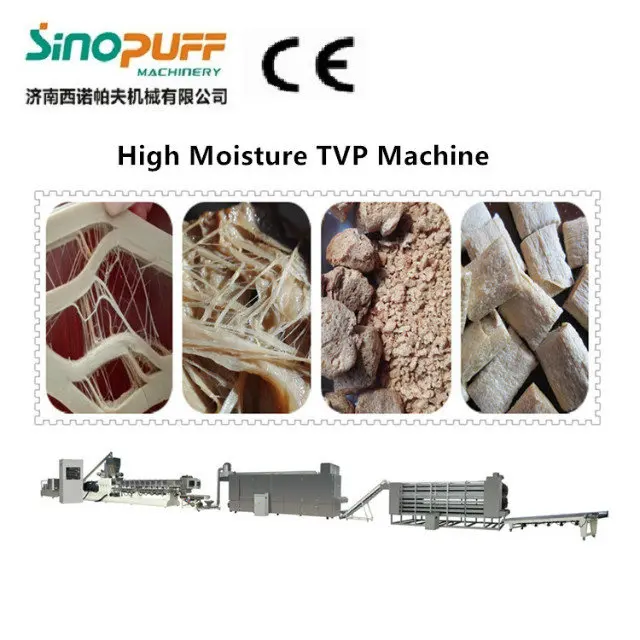 High Moisture Soya Pea Protein Vegetarian Meat Analog Making Machine