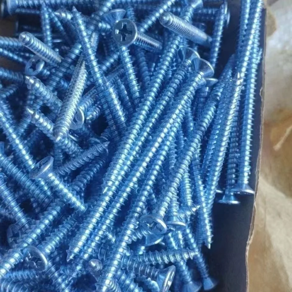 M3.5 Flat Oval Steel Screws Self-Tapping Hard Black Cross Gray Phosphorus Drywall Wood Screws GB Standard Zinc Inch/Metric