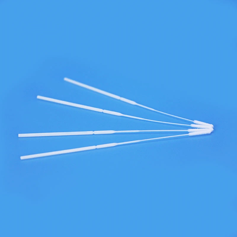 
Disposable Sampling Specimen Collection/Sampling Flocked Swab Nasal / Throat Swab 