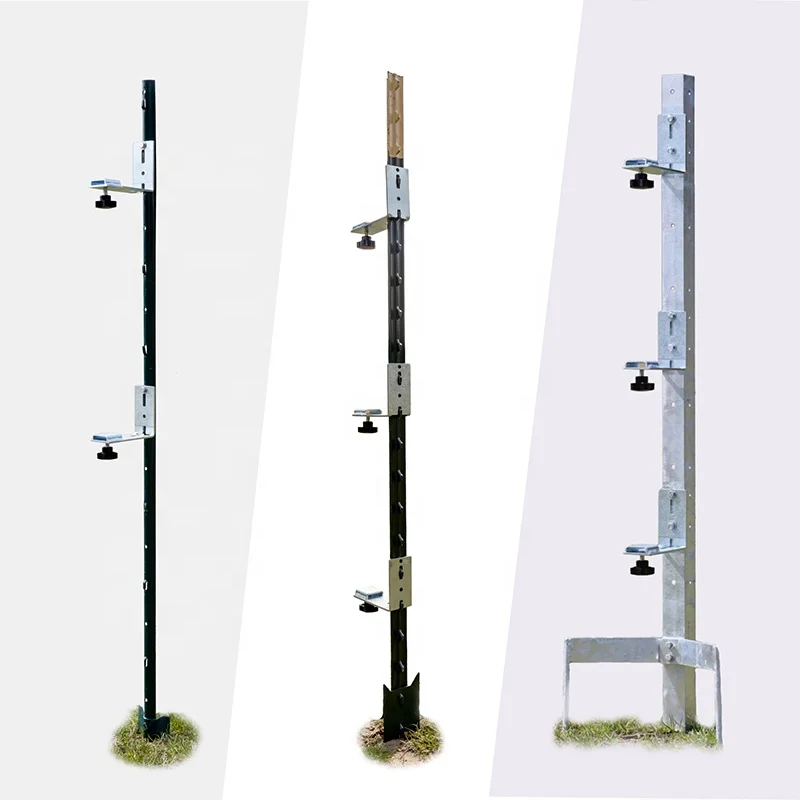 Sustainable electric t fence post Galvanized Steel Post Reel Holder