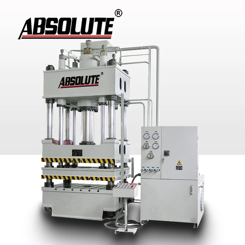 Four-column hydraulic press machine: Bomb, bath salt, Mini, metallurgical, cylindrical, pneumatic