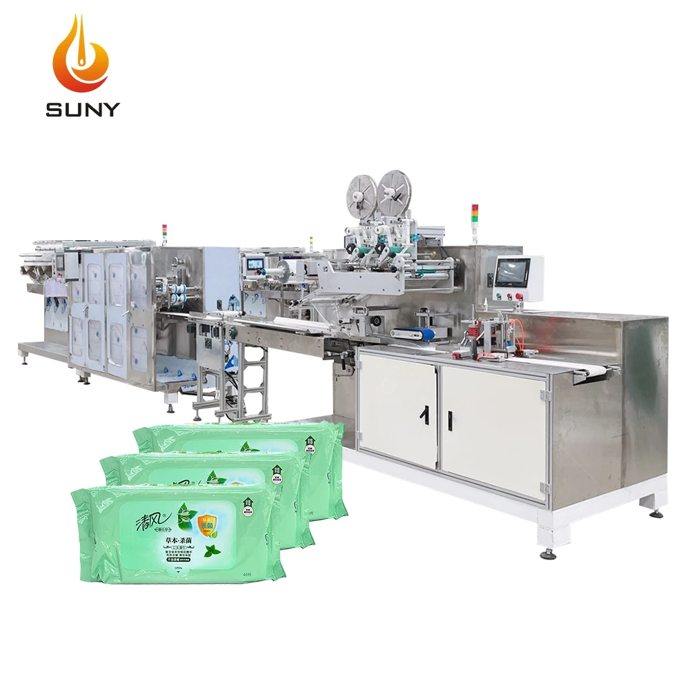 Baby Wet Wipes Manufacturing Machine Fully Automatic Production And Packaging Wet Tissue Machine