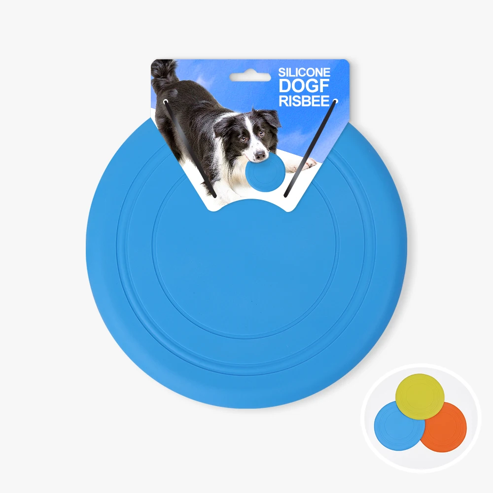Silicone Custom Logo Pet Portable Bowl Dog Toy Flying Discs Pet Silicone Rubber Flying Discs Dog Flying Disc