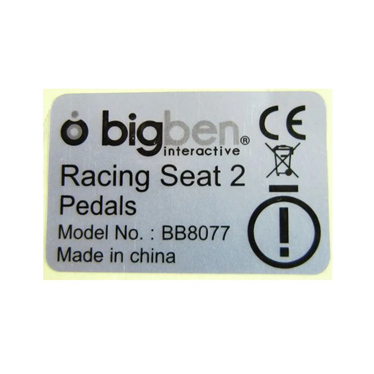Custom Barcode Label Stickers Laser silver Vinyl  QR code Waterproof sticker