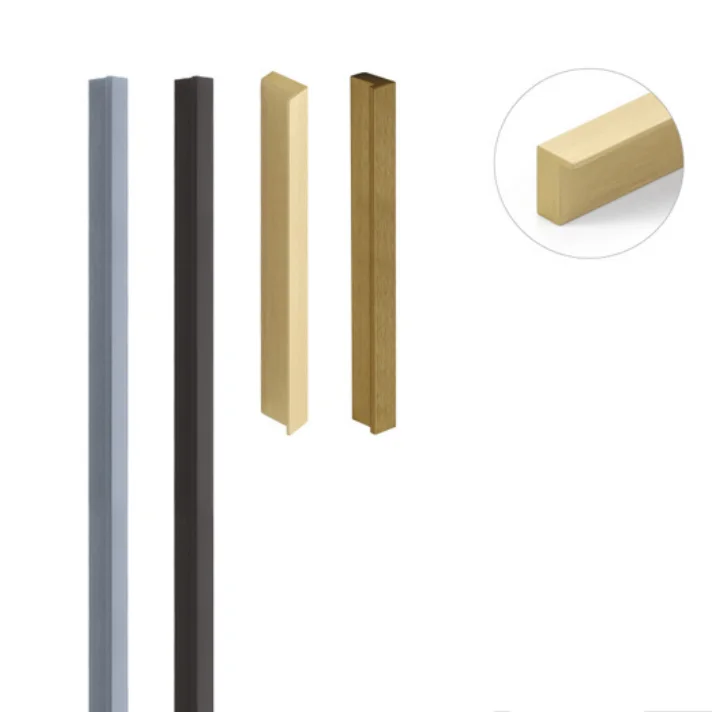 Modern Long Furniture Handles Pull Aluminum 1 Meter Matt Gold Black Wardrobe Cupboard Door Handle