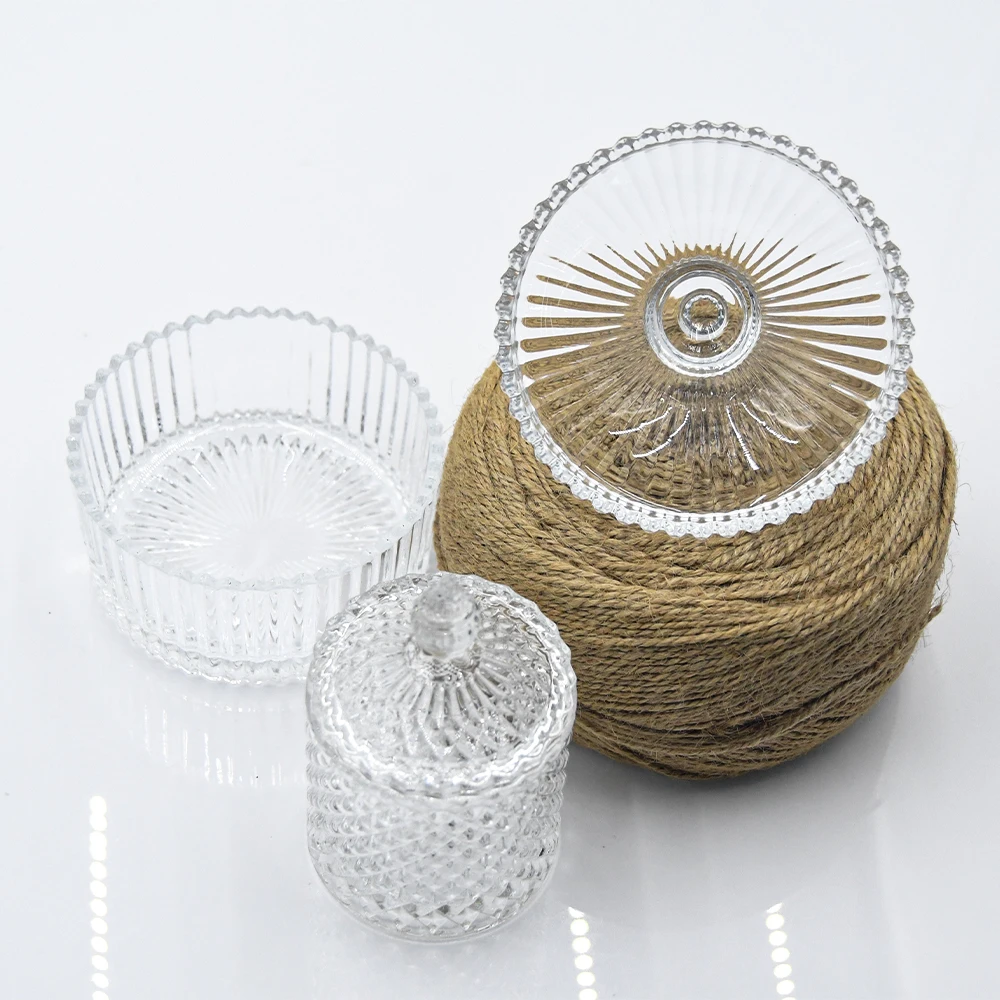 Wholesale 250ML 300ML Empty Candle Container Luxury Glass Cand Glass Container For Making Candles