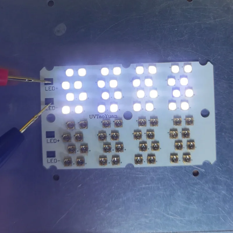 High Power Radiant LED UV Light Deep UVC LED Array Module with 60degree Quartz Glas Source SMD3535 265nm 275nm 280nm 285nm 295nm