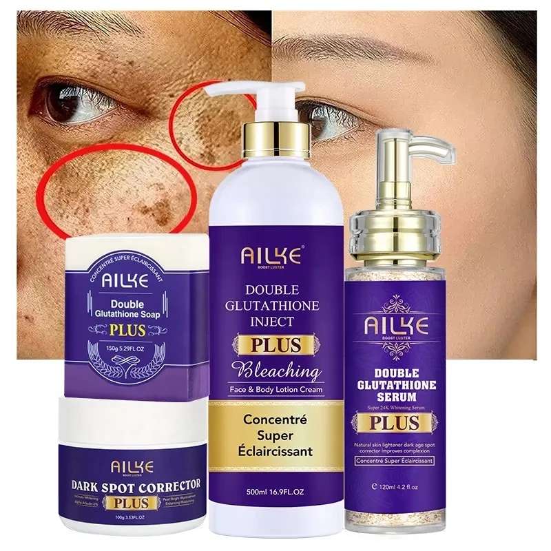 Natural Organic Good Products 2024 Private Label Niacinamide Vegan Face Brightening Skin Care Set (New) for Dark