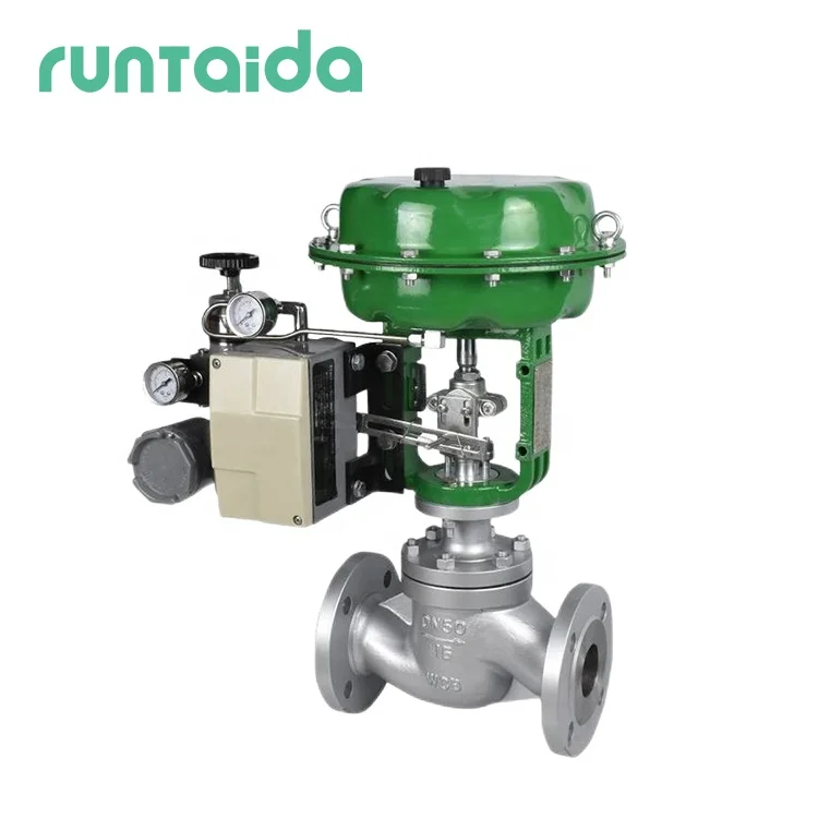 DN50 4inch pneumatic actuator water steam globe stainless steel diaphragm control valve