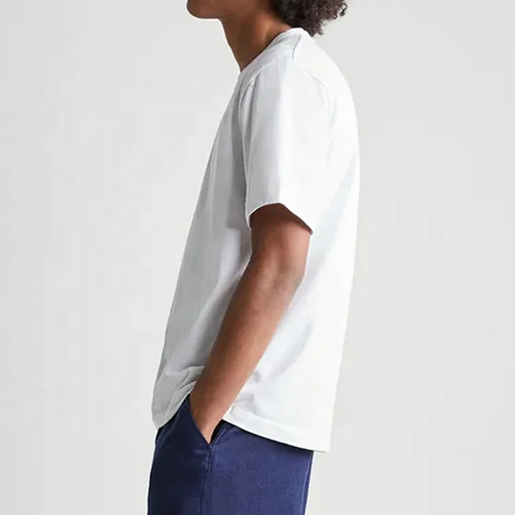 Oversized Relax Fit Super Soft Plus Size T-shirts 250gsm 100% Organic Cotton Short Sleeve Blank T Shirt For Men