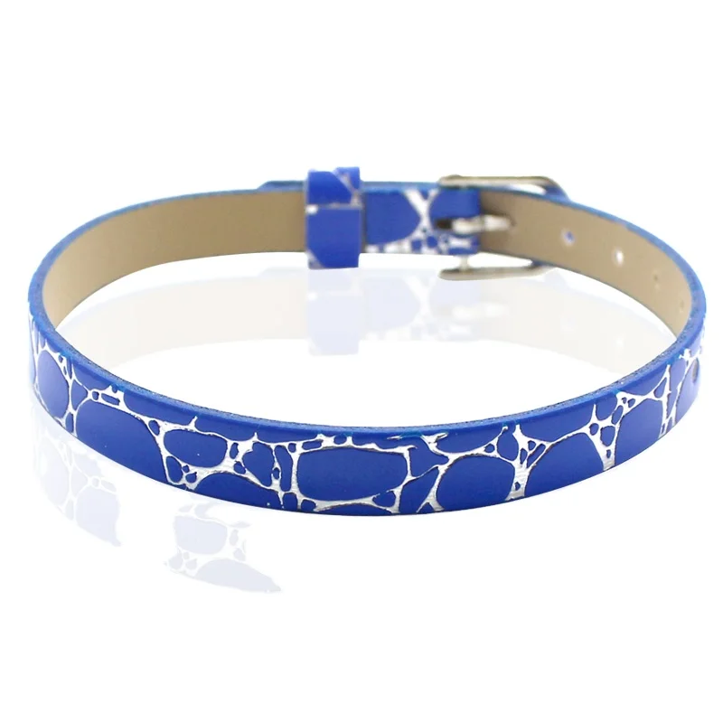 8mm PU Leather Bracelet DIY Personalized Wristband Bracelets For Women 8 mm bracelets and letters