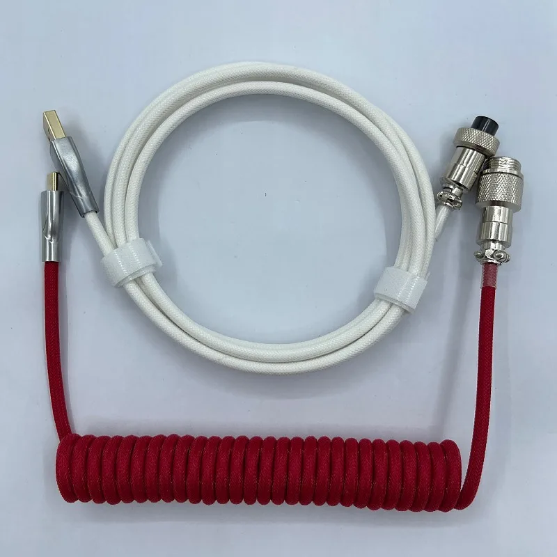 USB keyboard cable Mechanical keyboard type C cable coiled USB C cable