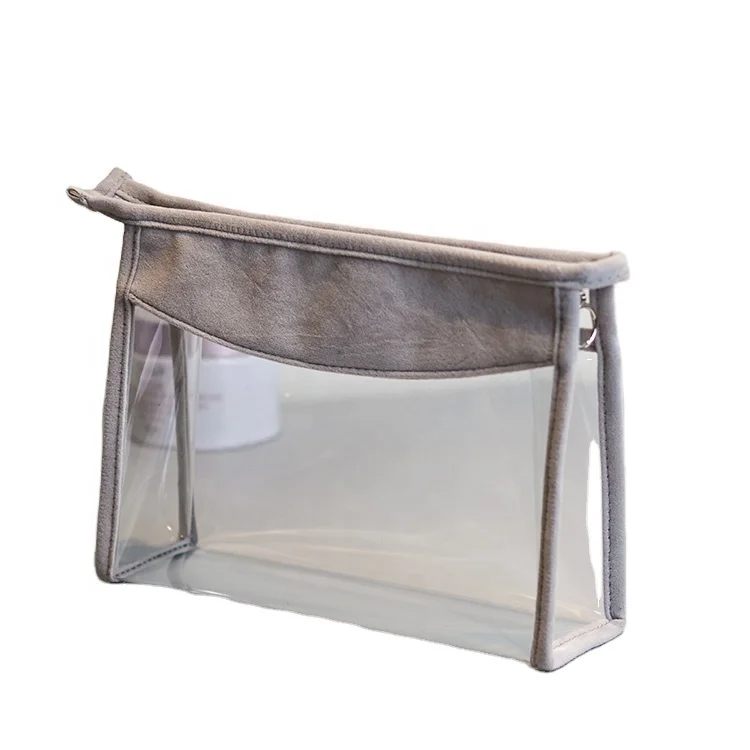 BSCI ISO Sedex FAMA Custom High Quality Design TPU Makeup Convenience Accept  Toiletry Clear Cosmetic Bag