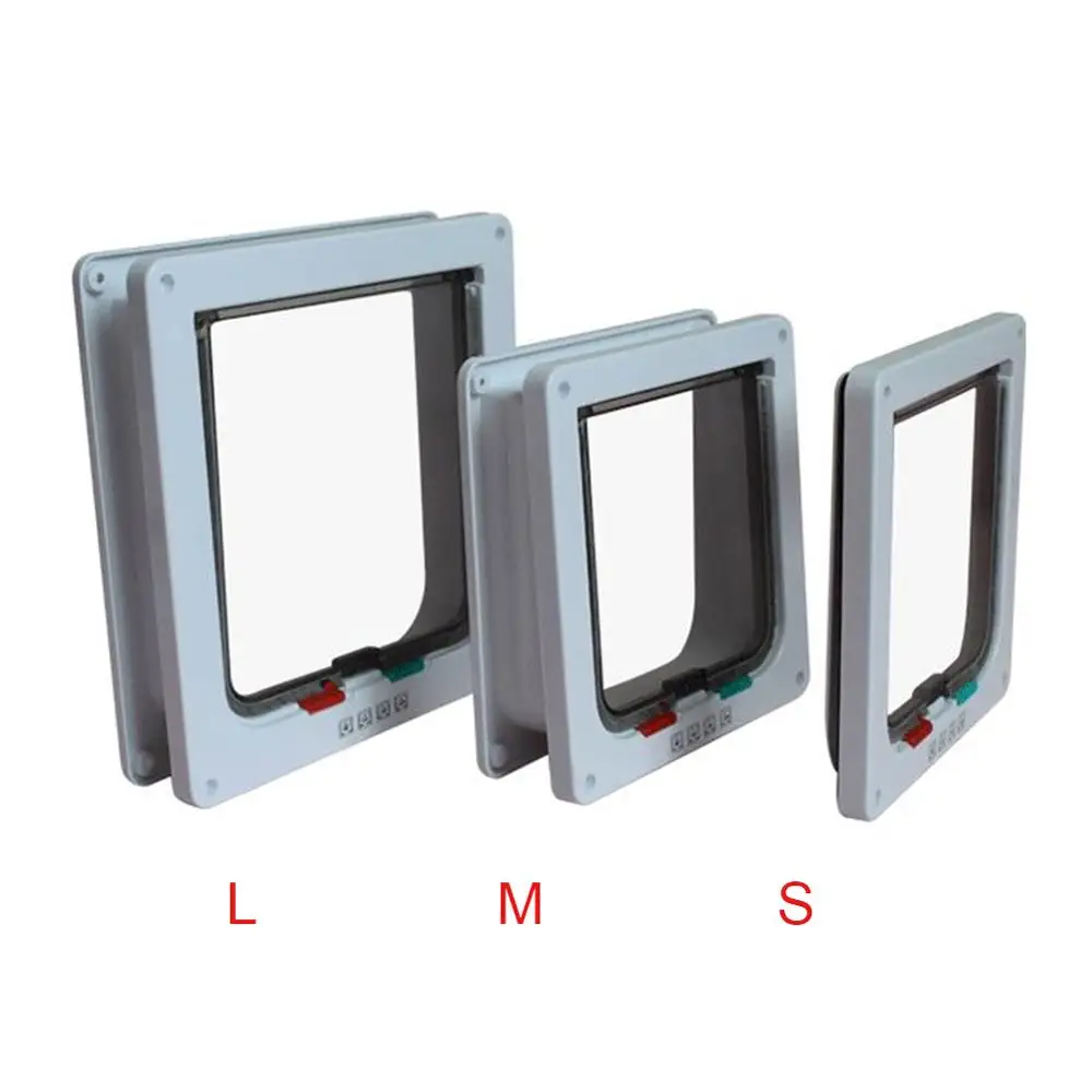 HongQiang HQP-JJ108 Lockable Intelligent Microchip Home Other Pet Products Interior Pet Cat Door