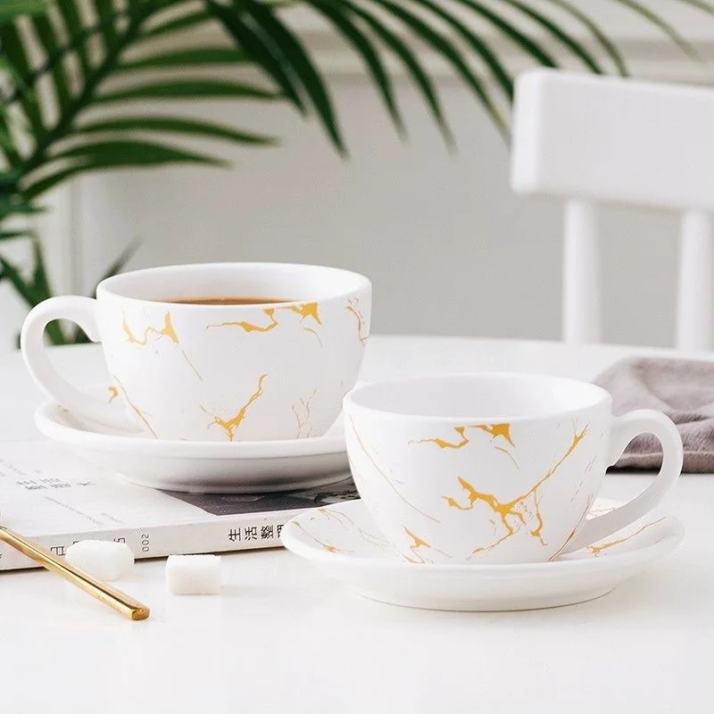 High quality turkish ceramic coffee cup 200ml new european eco friendly cappuccino premium cafe cup ceramic coffee cup set