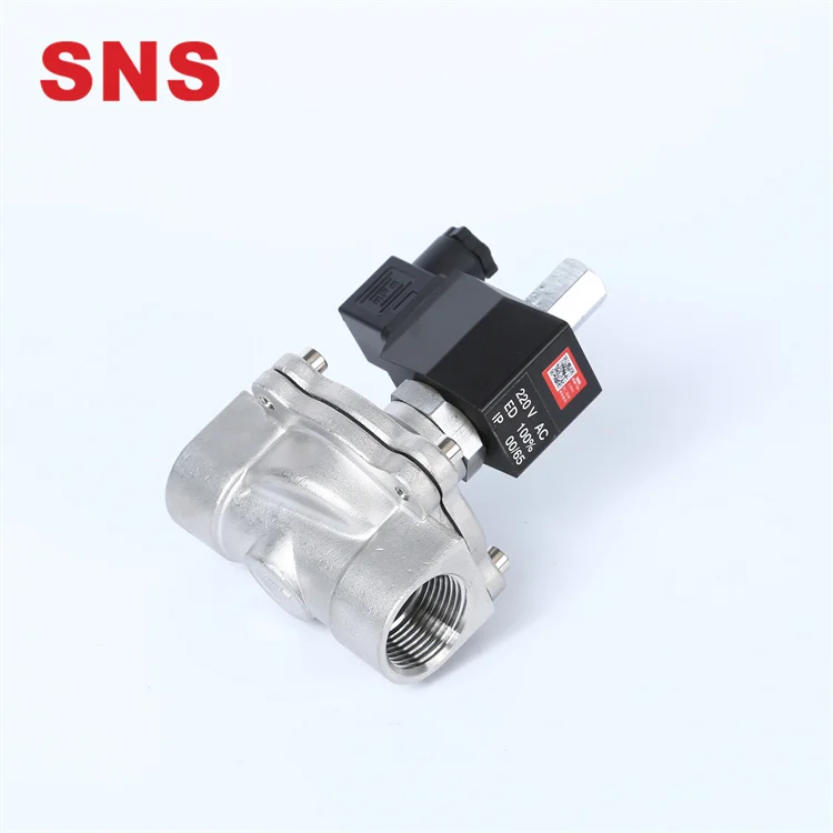 SNS 2WBK Stainless Steel Normally Opened Pneumatic Solenoid Control Valve