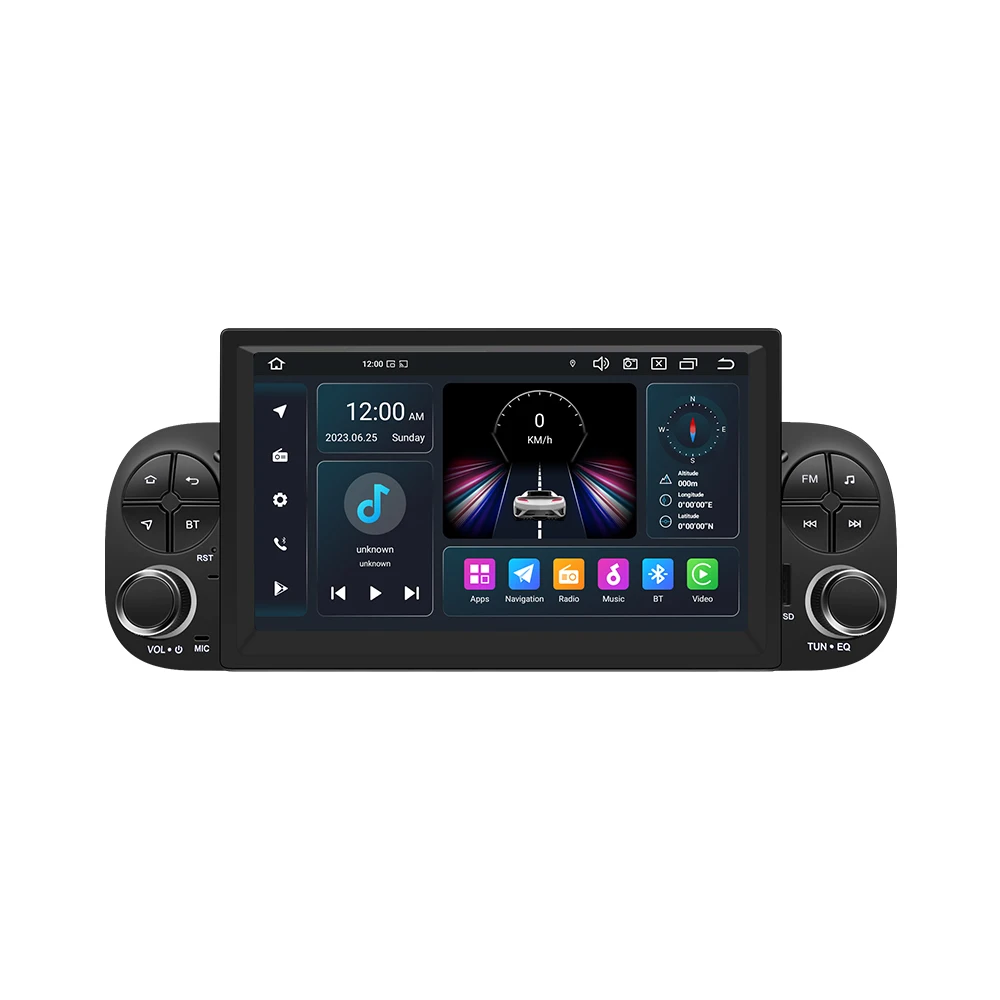 Android 13 2G+32GB car No DVD player Car Multimedia Radio For FIAT PANDA 2013-2020 GPS Navigation Built-in DSP