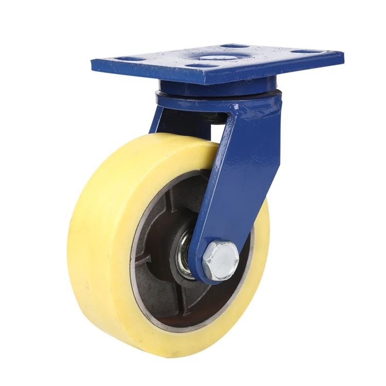 WeiHang 8 inch caster wheel 1 ton fixed heavy duty workbench caster low profile