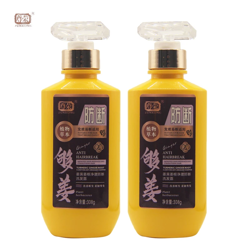 TEIENER Hot Selling Private Label 100% Natural Organic Ginger Extracts Shampoo Anti Hair Loss and Anti Hair Break