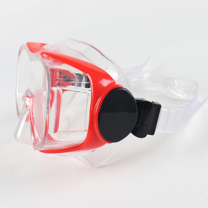 2022 Professional diving equipment snorkel set silicone strap pc lens diving mask with pvc snorkel tube