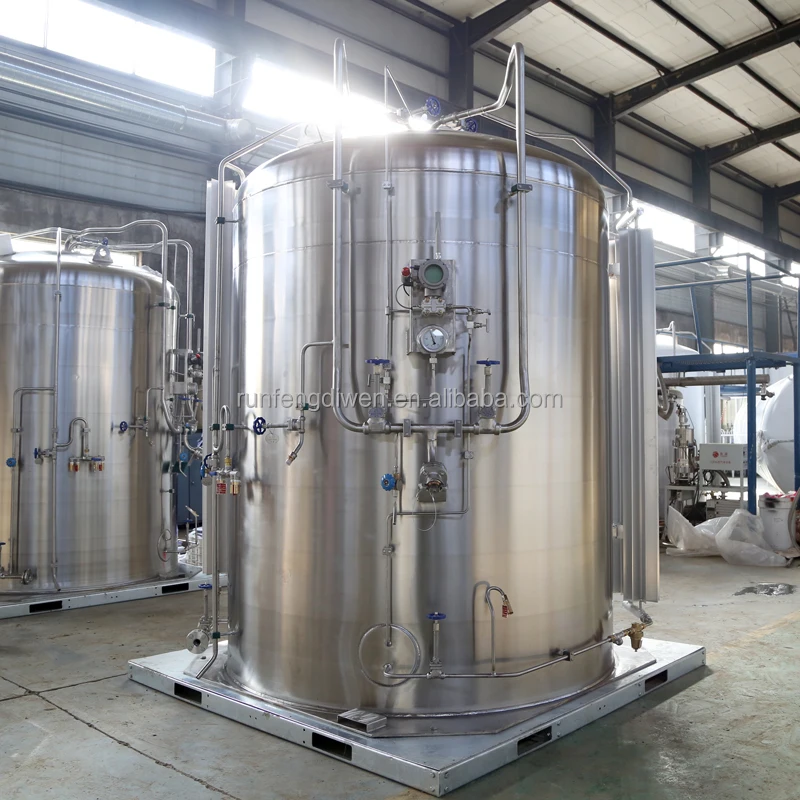 Microbulk tank with liquid oxygen Co2 O2 Argon low temperature equipment tank