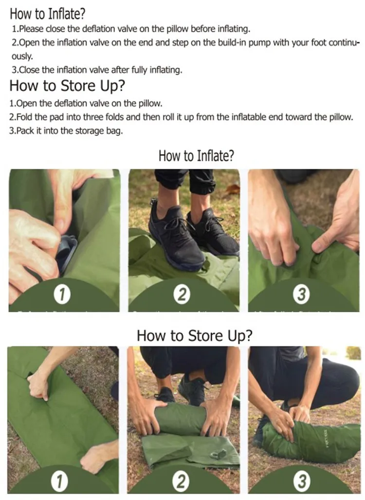 How to inflate and deflate