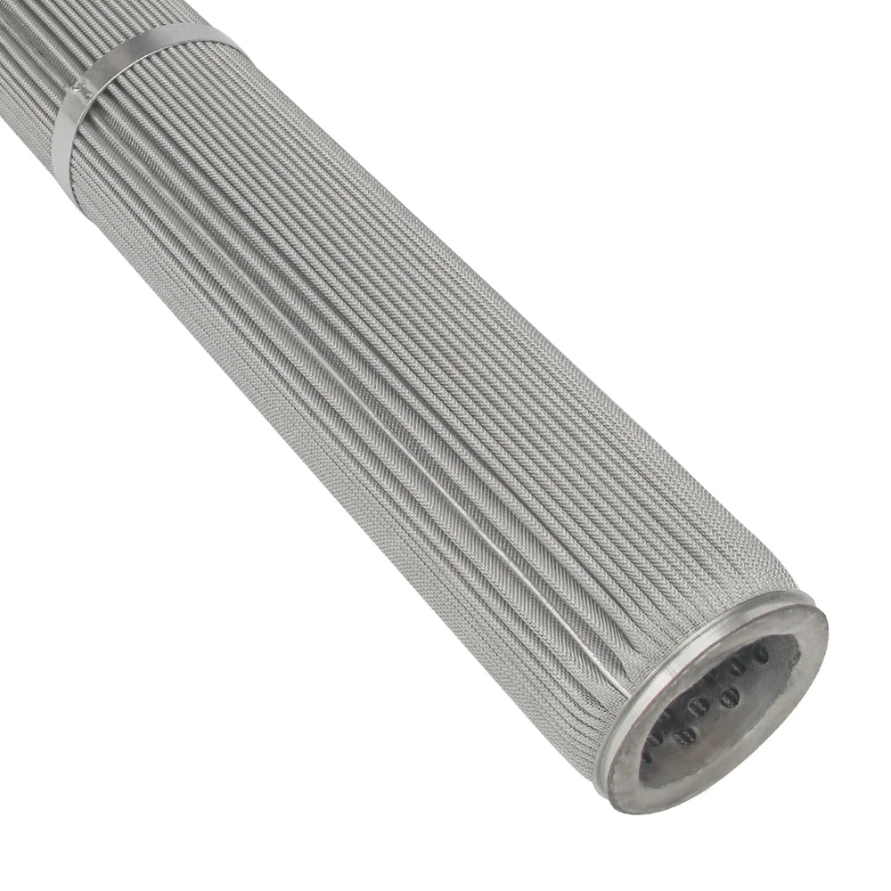 Wholesale Manufacture stainless steel pleated woven wire mesh filter candle cartridge