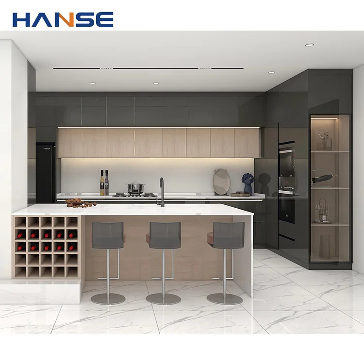 Luxury Modern Kitchen Cabinets High Quality L Shape Kitchen Cabinets Sets Custom Kitchen Cabinets