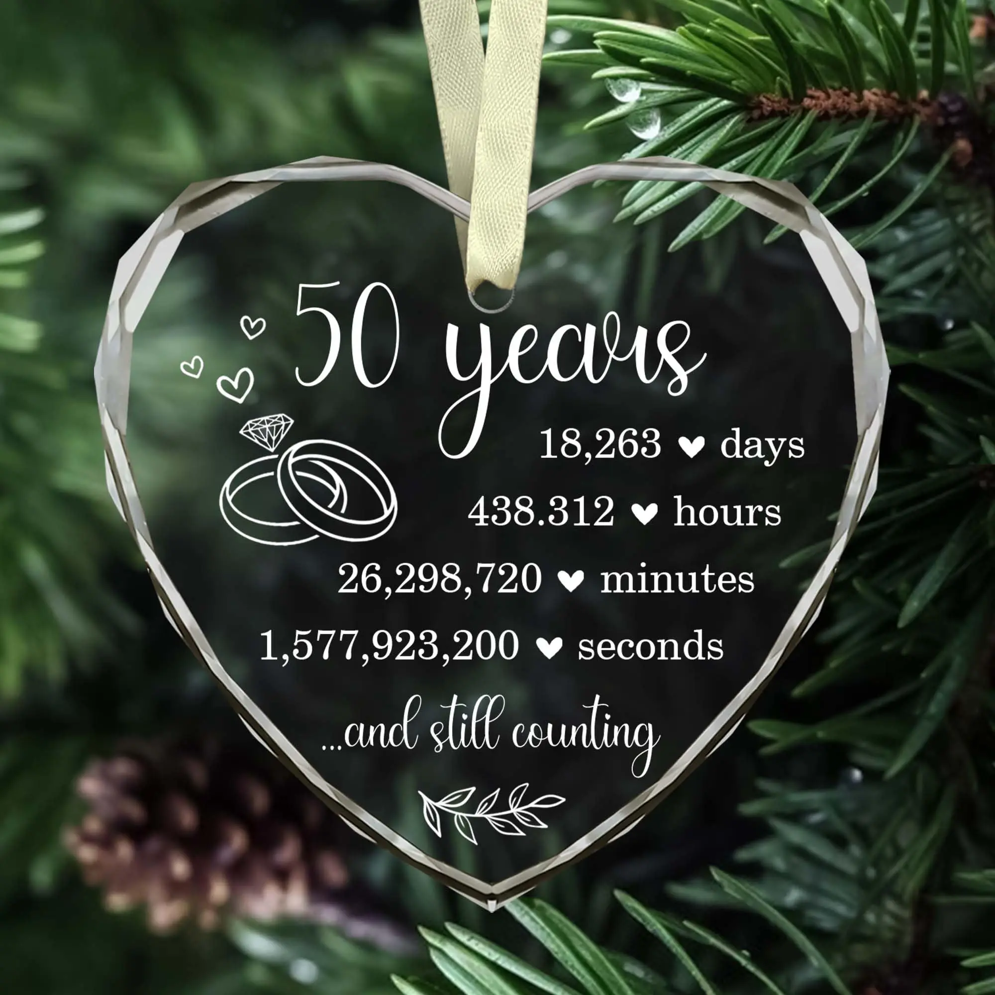 Heart shaped crystal ornament Sublimation blank Glass Heart Ornament custom k9 crystal heart ornament with gift box