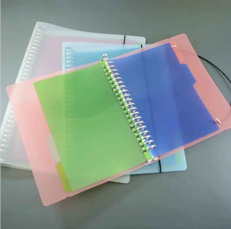 School Stationery Letter Size Binder Custom Printed Logo Folder Notebook Cover File Folder Leaf 20 Hole Metal and Plastic Loose